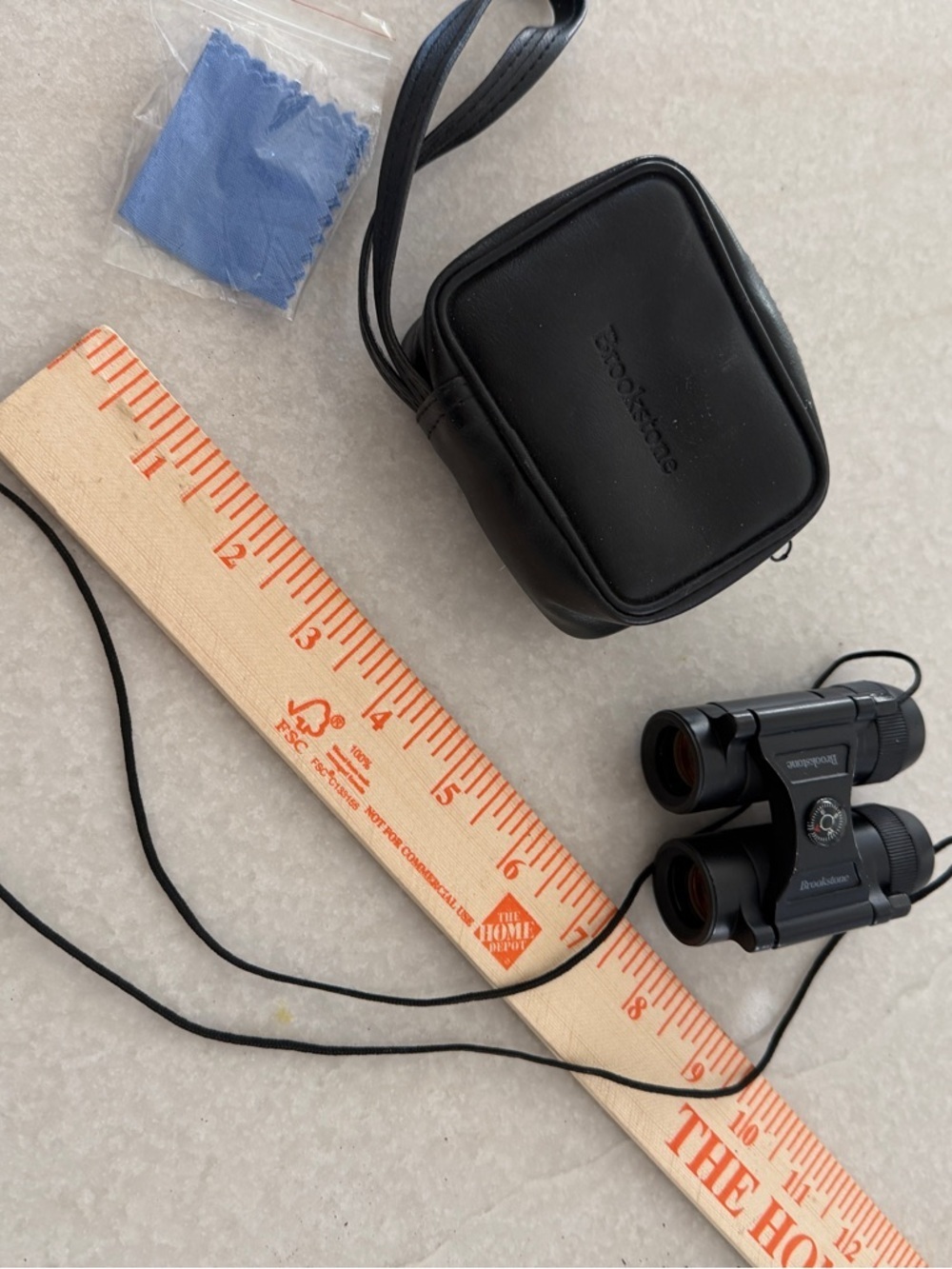 Brookstone Compact Black Binoculars with Red Lenses - Picture 9 of 9